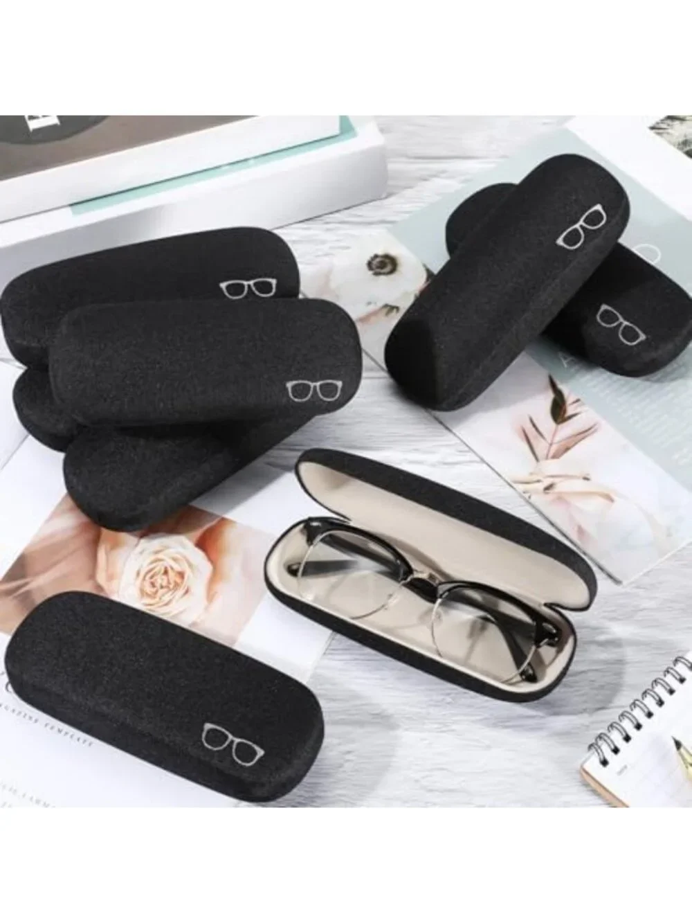 Durable Hard Shell Glasses Case - Stylish Eyewear Storage, Bulk Pack Option